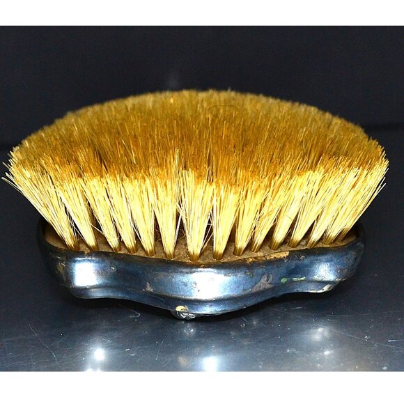 Beautiful Art Noveau Designed Hairbrush Silvertone Cherubs Vanity And Dresser - Picture 4 of 6